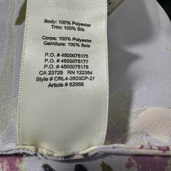 Wilfred Aritzia Promener Floral Off Shoulder Blouse Silk Trim Size Small - Picture 9 of 11